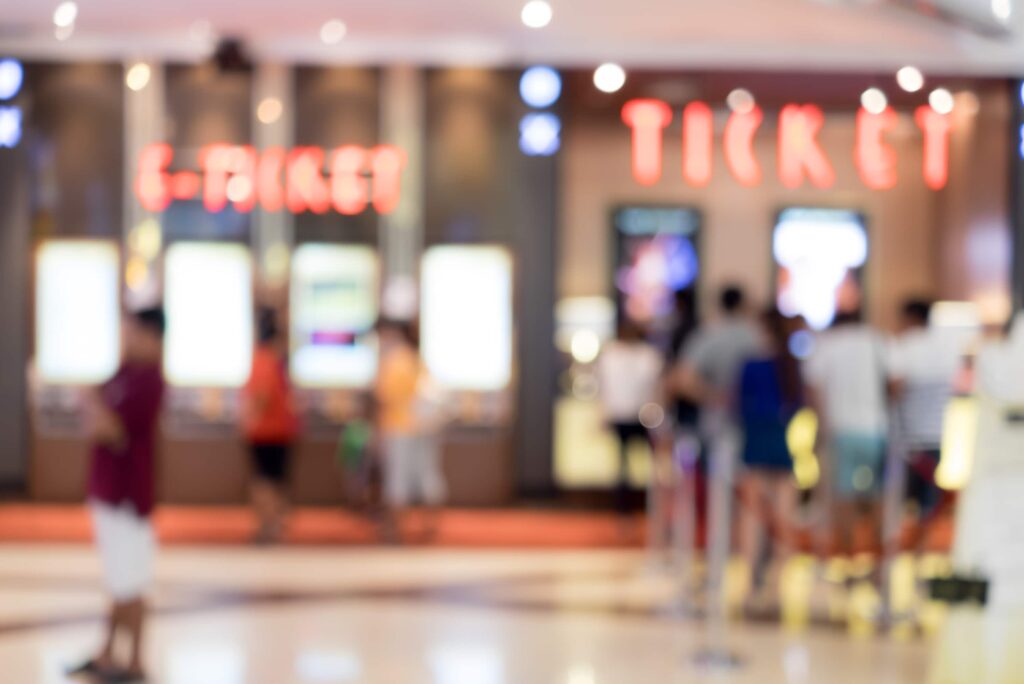 Box Office Ticket Counter Line