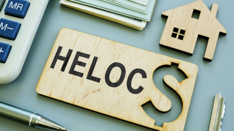 Heloc Wooden Plank Sign Home Equity