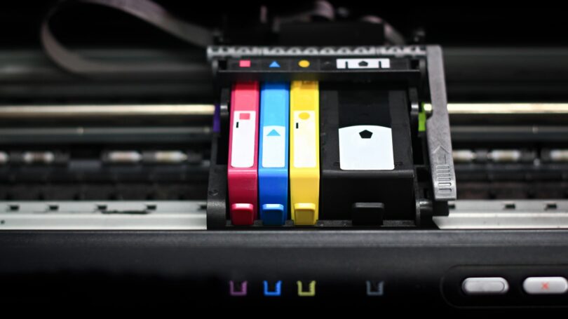 Printer Ink Cartridge Black Yellow Blue Red