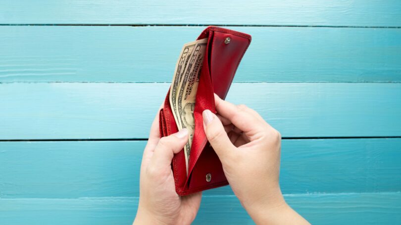 Spending Money Cash In Wallet